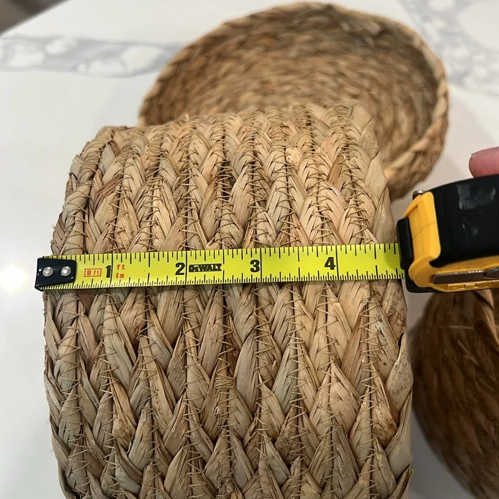 Woven Storage Baskets - Set of Two